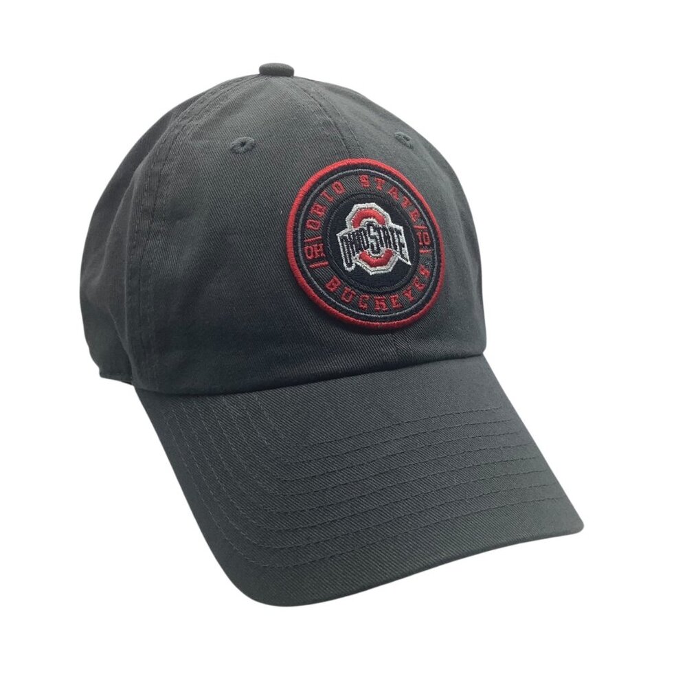 Ohio State Buckeyes Adjustable Baseball‎ Cap Black Embroidered Logo One Size